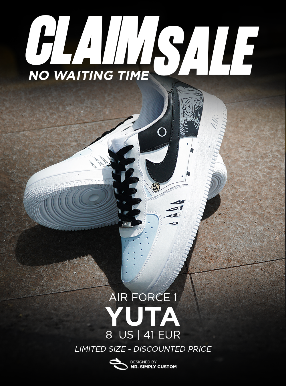 Yuta Okkotsu - Air Force 1 - 8 US - Ready Stock