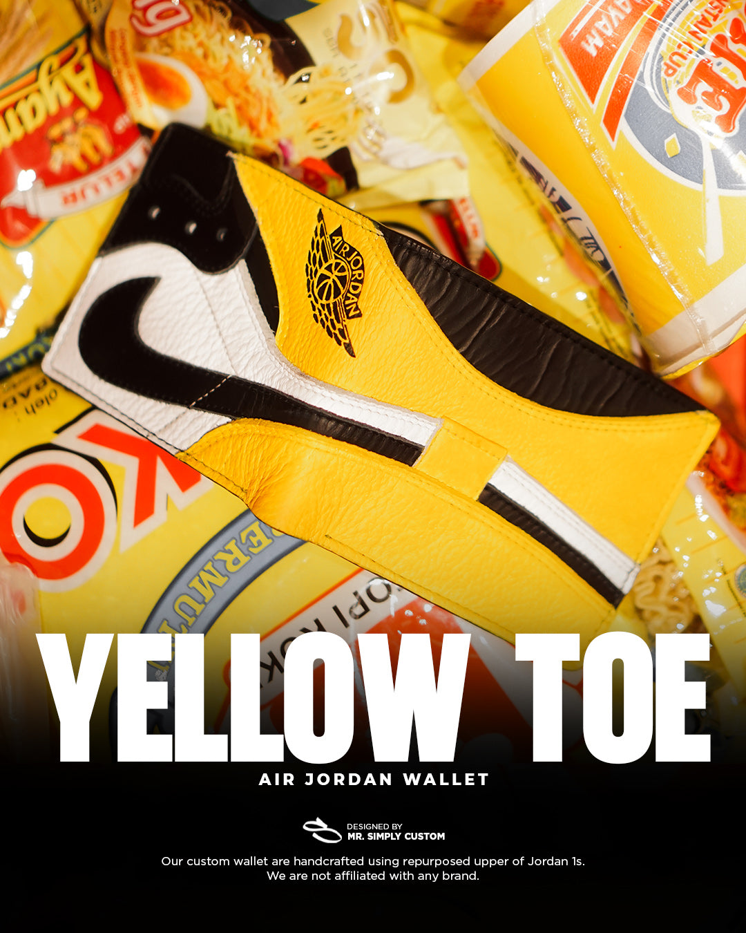 Yellow Toe - Air Jordan Wallet