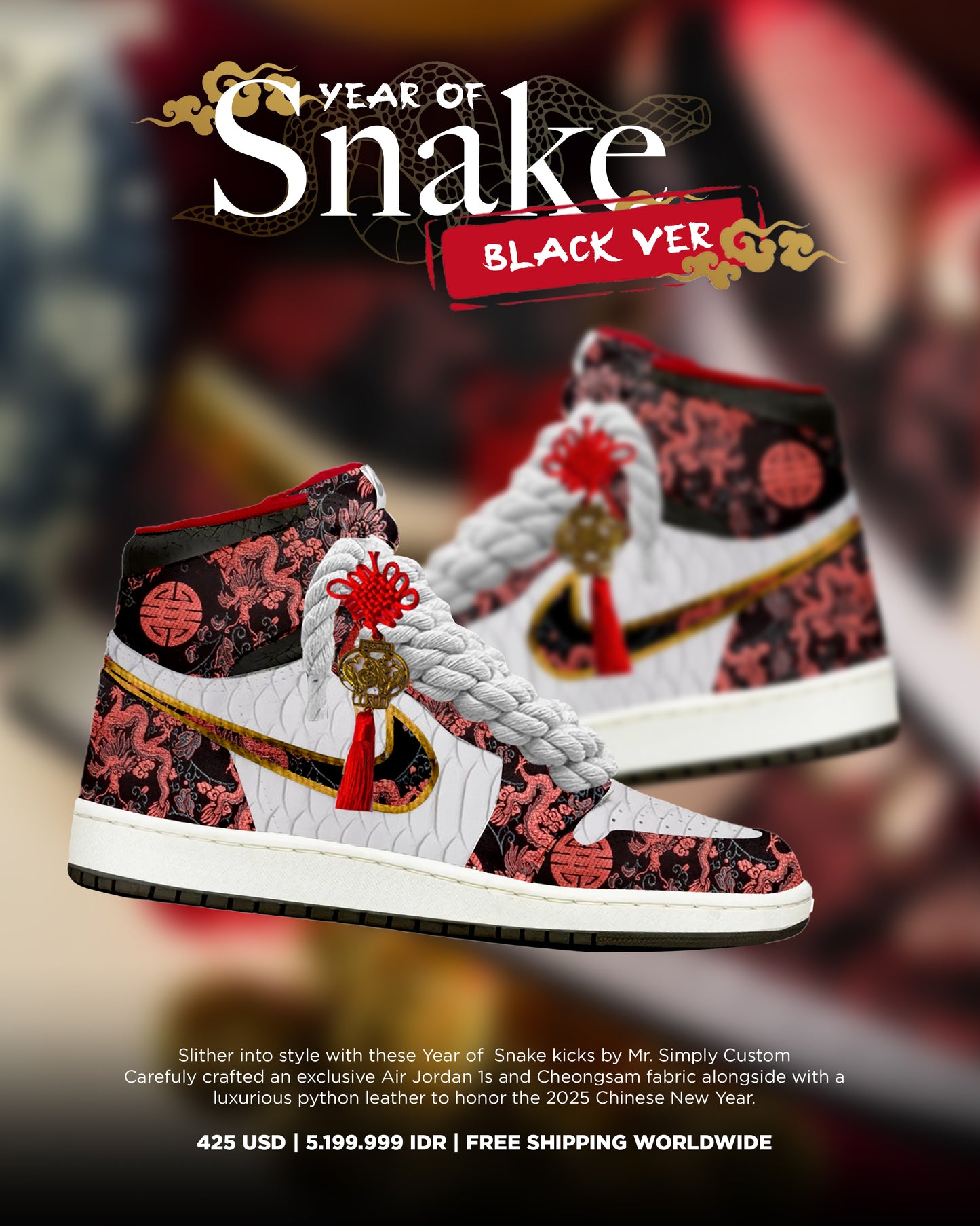 Year of Snake - Black Ver - Jordan High