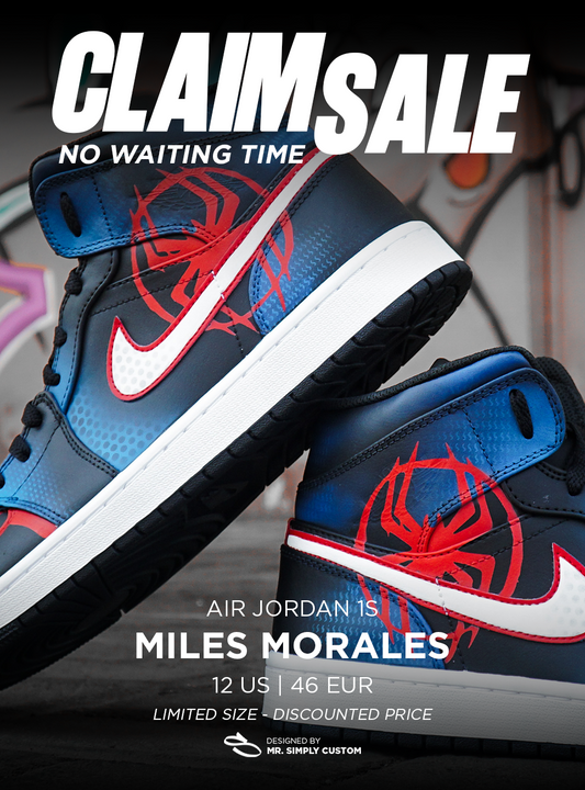 Miles Morales (Into the Spider-Verse) - Air Jordan 1s - 12 US - Ready Stock