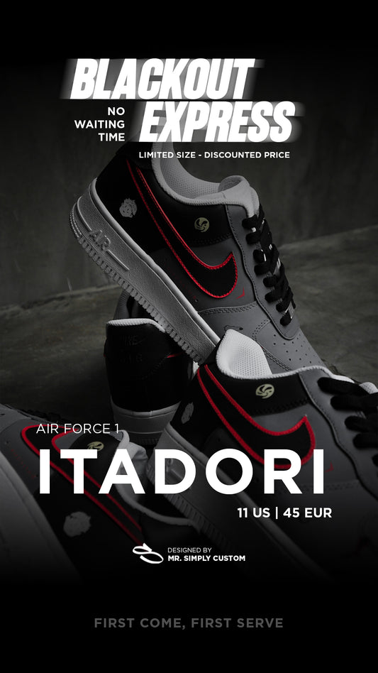 Itadori- Air Force 1 - 11 US - Ready Stock