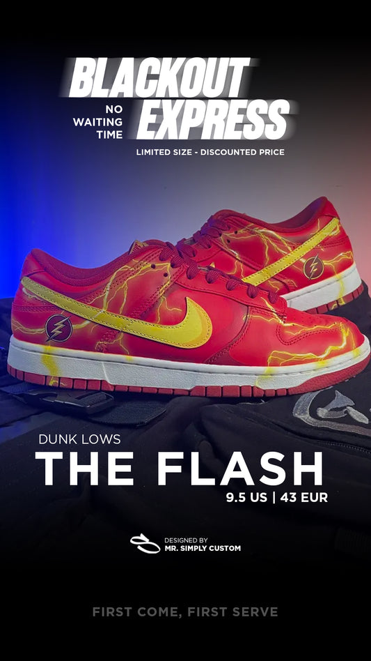 The Flash - Dunk Lows - 9.5 US - Ready Stock