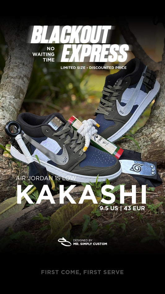 Kakashi - Air Jordan Low - 9.5 US - Ready Stock