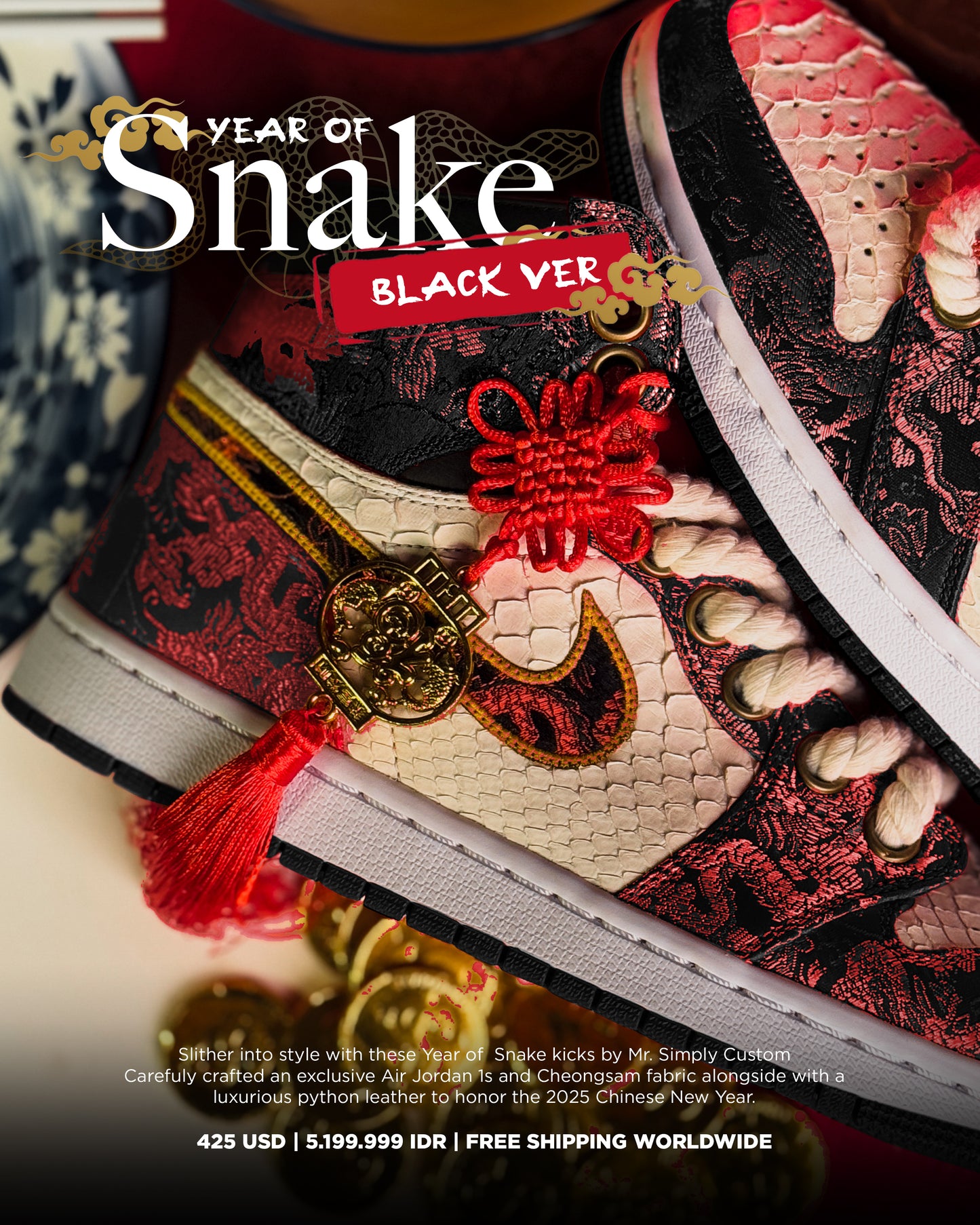 Year of Snake - Black Ver - Jordan High