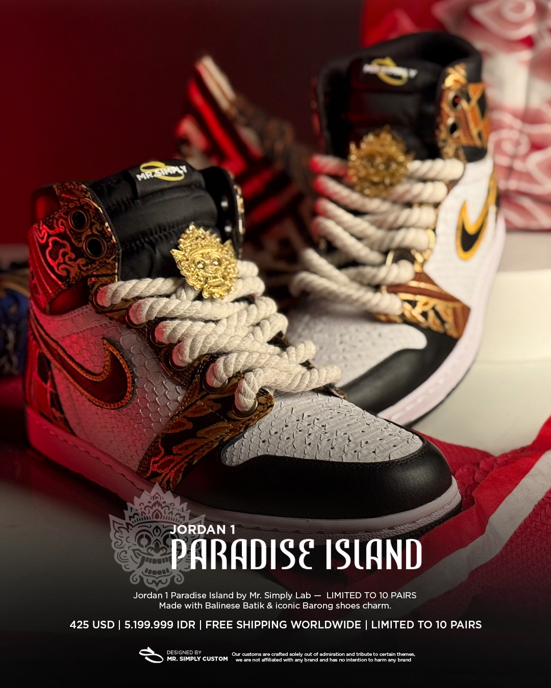 Jordan 1 Paradise Island - Barong Bali
