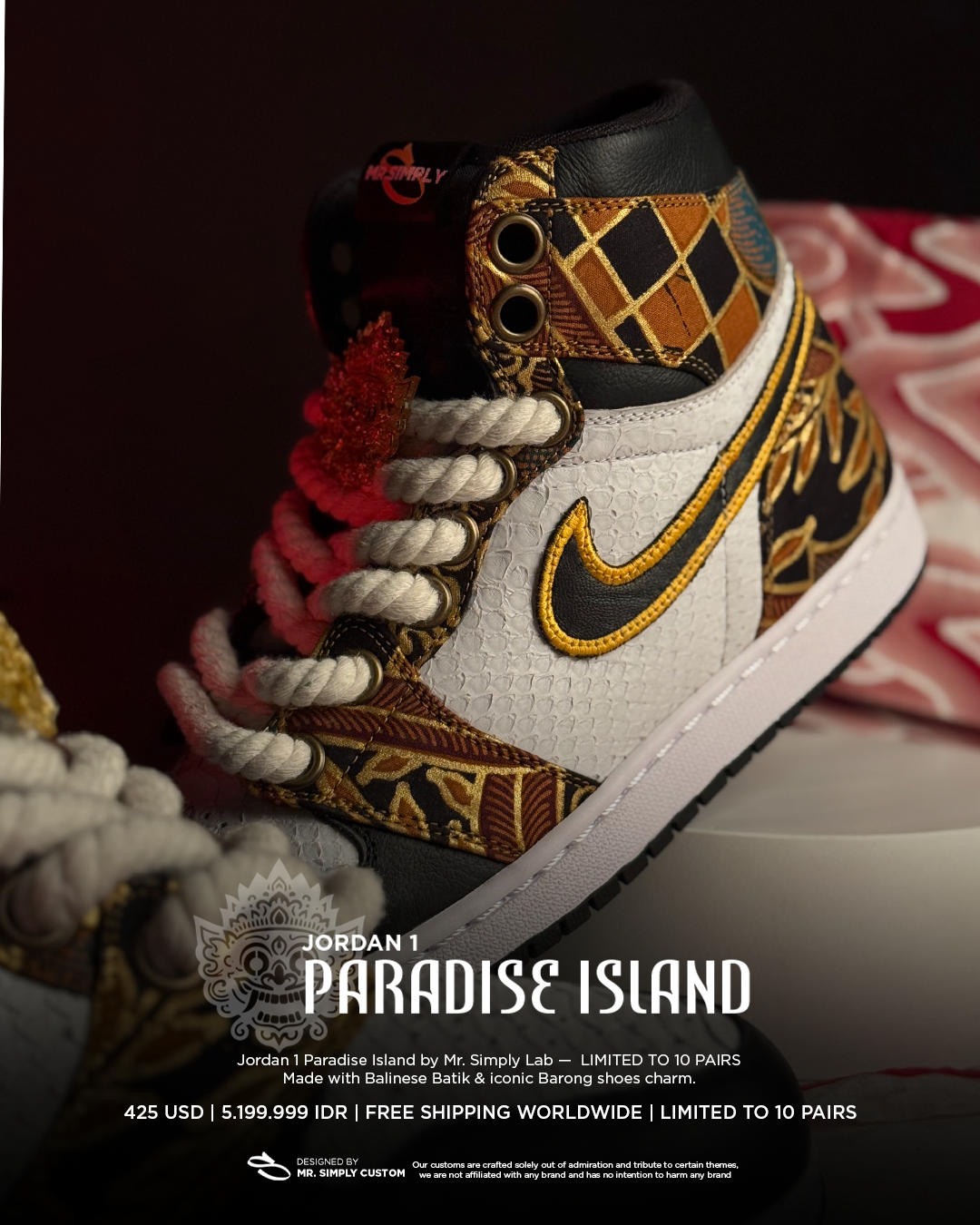 Jordan 1 Paradise Island - Barong Bali