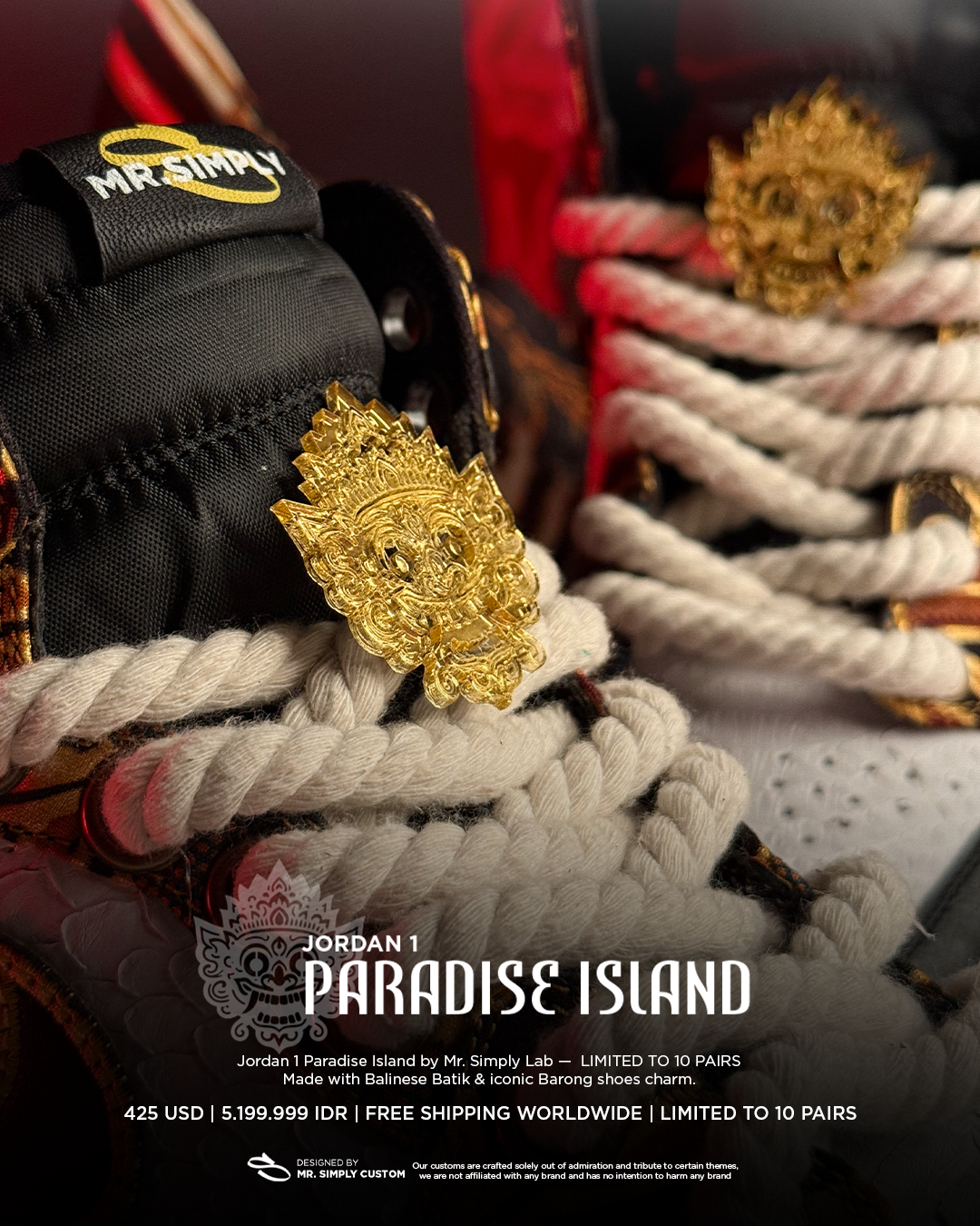 Jordan 1 Paradise Island - Barong Bali