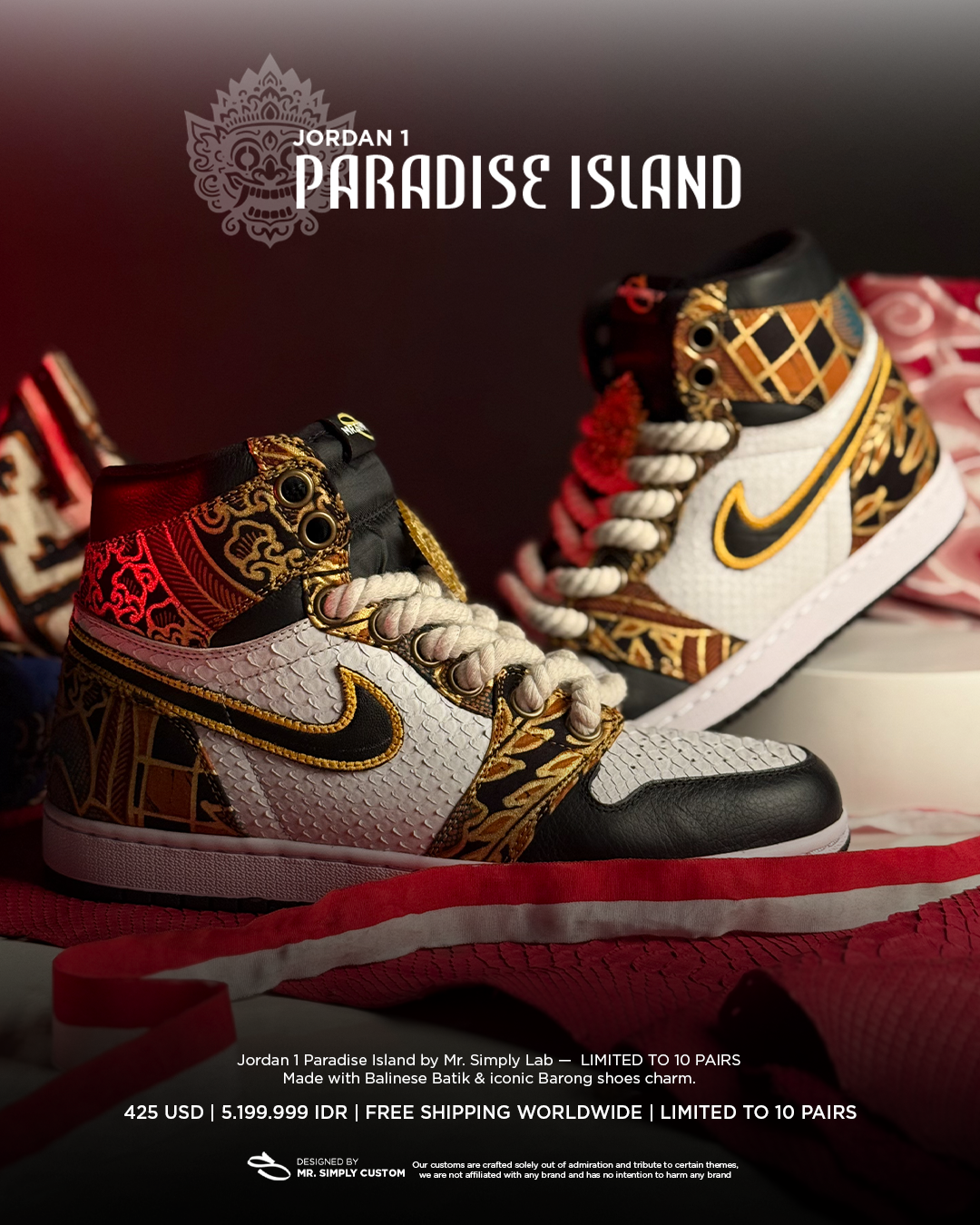 Jordan 1 Paradise Island - Barong Bali